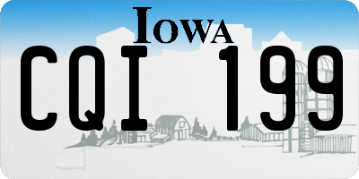 IA license plate CQI199