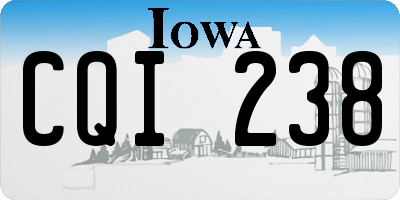 IA license plate CQI238