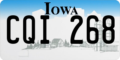 IA license plate CQI268