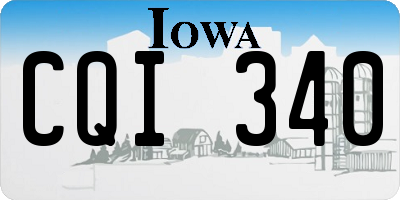 IA license plate CQI340