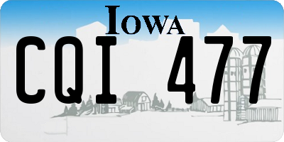 IA license plate CQI477