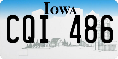 IA license plate CQI486