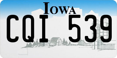 IA license plate CQI539