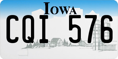 IA license plate CQI576