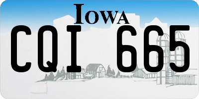 IA license plate CQI665