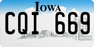 IA license plate CQI669