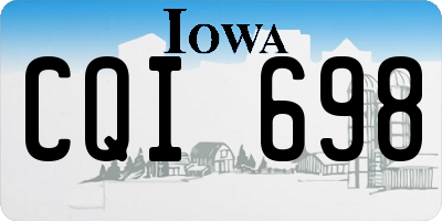 IA license plate CQI698