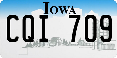 IA license plate CQI709