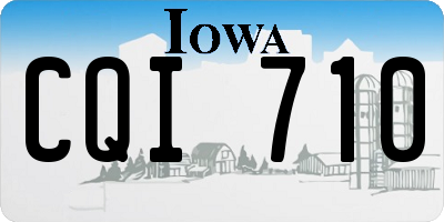 IA license plate CQI710
