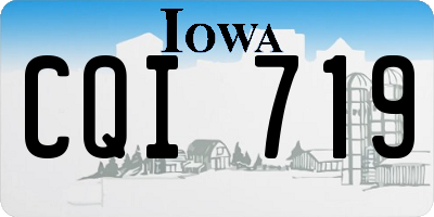 IA license plate CQI719