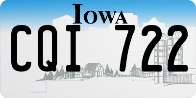 IA license plate CQI722