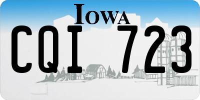 IA license plate CQI723
