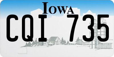 IA license plate CQI735