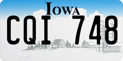 IA license plate CQI748