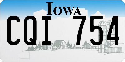 IA license plate CQI754