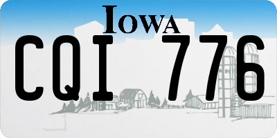 IA license plate CQI776