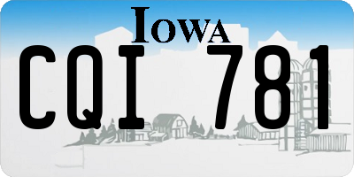IA license plate CQI781