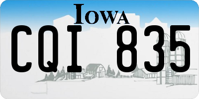 IA license plate CQI835