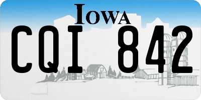 IA license plate CQI842