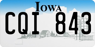 IA license plate CQI843