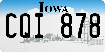 IA license plate CQI878
