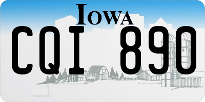 IA license plate CQI890