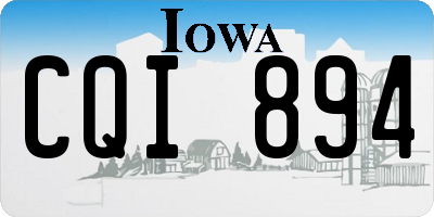 IA license plate CQI894