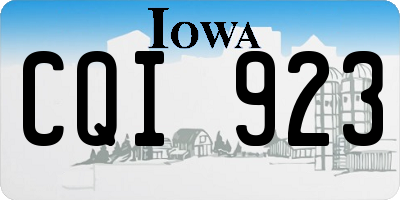 IA license plate CQI923