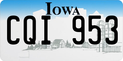 IA license plate CQI953