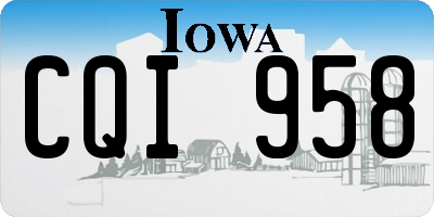 IA license plate CQI958