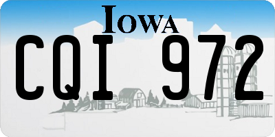 IA license plate CQI972