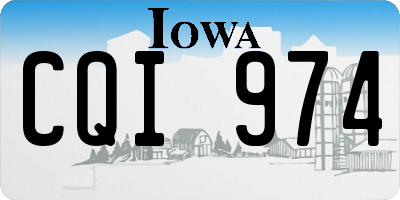 IA license plate CQI974