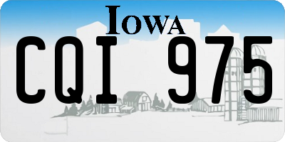 IA license plate CQI975