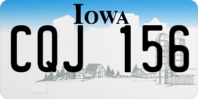 IA license plate CQJ156