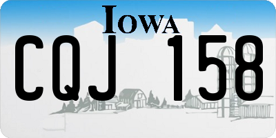 IA license plate CQJ158