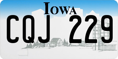 IA license plate CQJ229