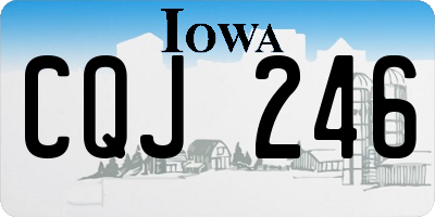 IA license plate CQJ246
