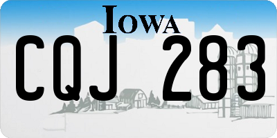 IA license plate CQJ283