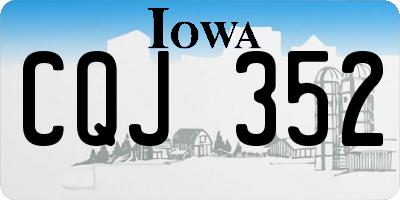 IA license plate CQJ352
