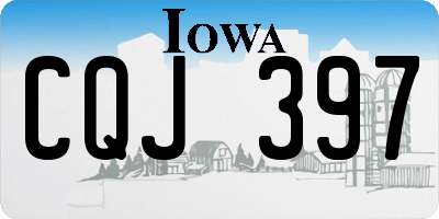 IA license plate CQJ397