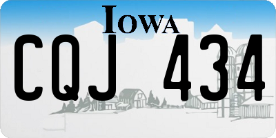 IA license plate CQJ434