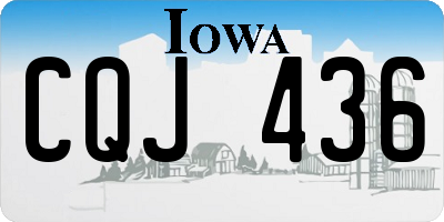 IA license plate CQJ436