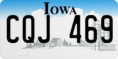 IA license plate CQJ469