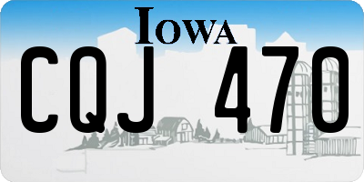 IA license plate CQJ470