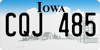 IA license plate CQJ485