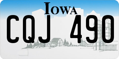 IA license plate CQJ490