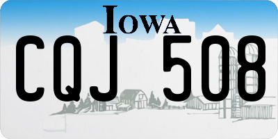 IA license plate CQJ508