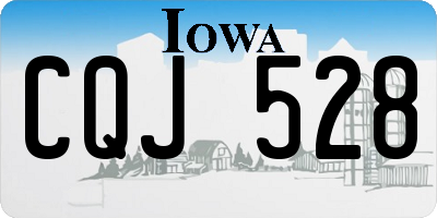 IA license plate CQJ528