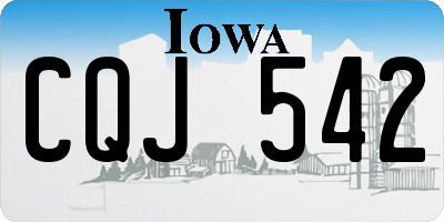 IA license plate CQJ542
