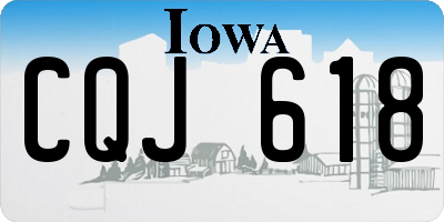 IA license plate CQJ618